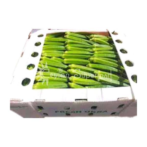 Fresh Okra | Ladies Fingers | Bhindi, Box 7kg Ceylon Supermart