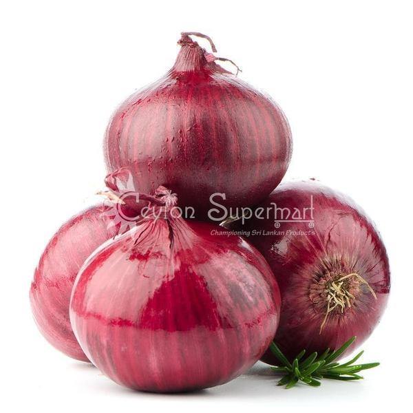 Fresh Red Bombay Onions, Approximate Weight 1kg Ceylon Supermart