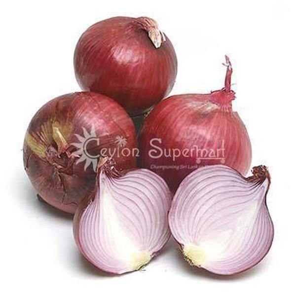 Fresh Red Bombay Onions, Approximate Weight 1kg Ceylon Supermart