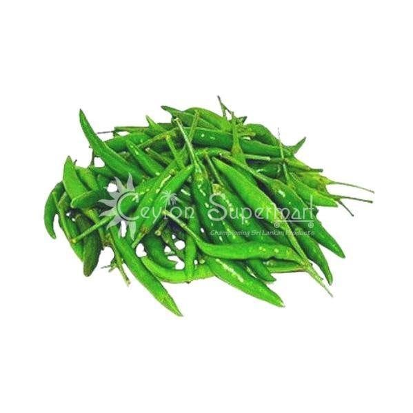 Fresh Rocket Green Chillies | Bird's Eye Chilli | Approximate Weight 100g Ceylon Supermart