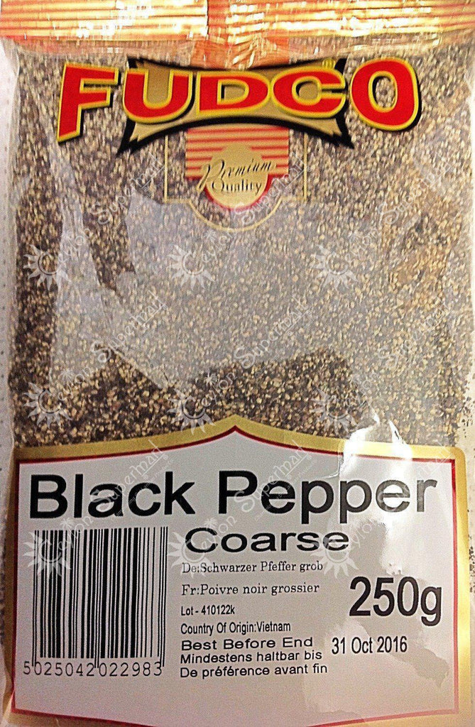 Fudco Black Pepper Coarse, 250g Fudco