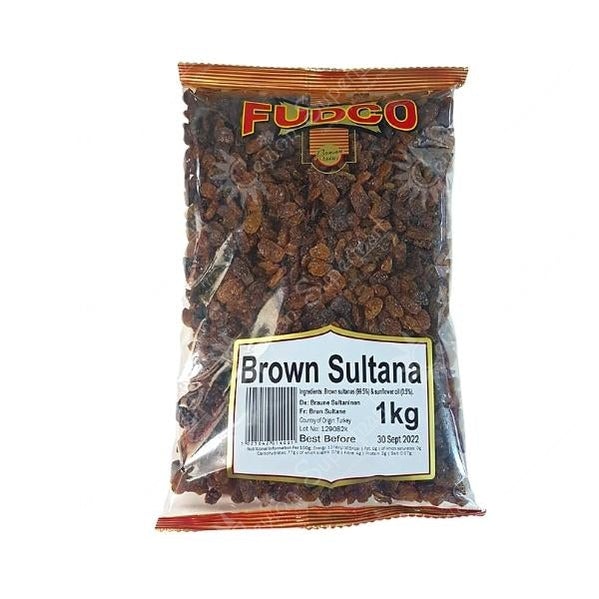 Fudco Brown Sultana, 1kg Fudco