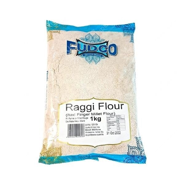 Fudco Raggi Flour | Red Finger Millet Flour, 1kg Fudco