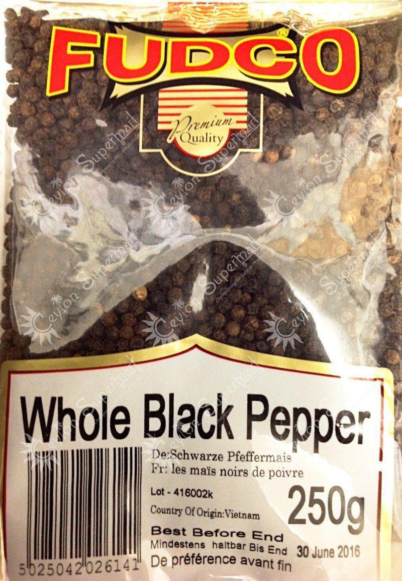 Fudco Whole Black Pepper, 250g Fudco