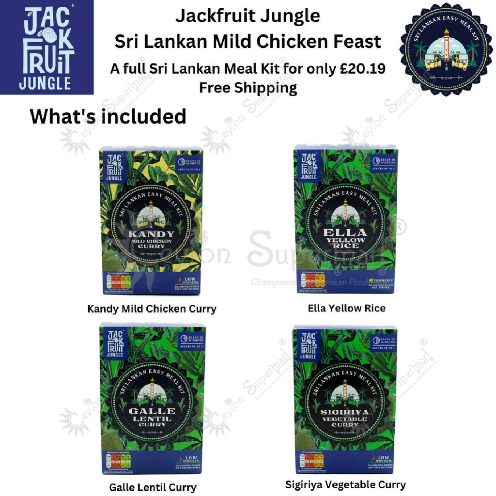Jackfruit Jungle Sri Lankan Mild Chicken Feast Easy Meal Kit Jackfruit Jungle Limited