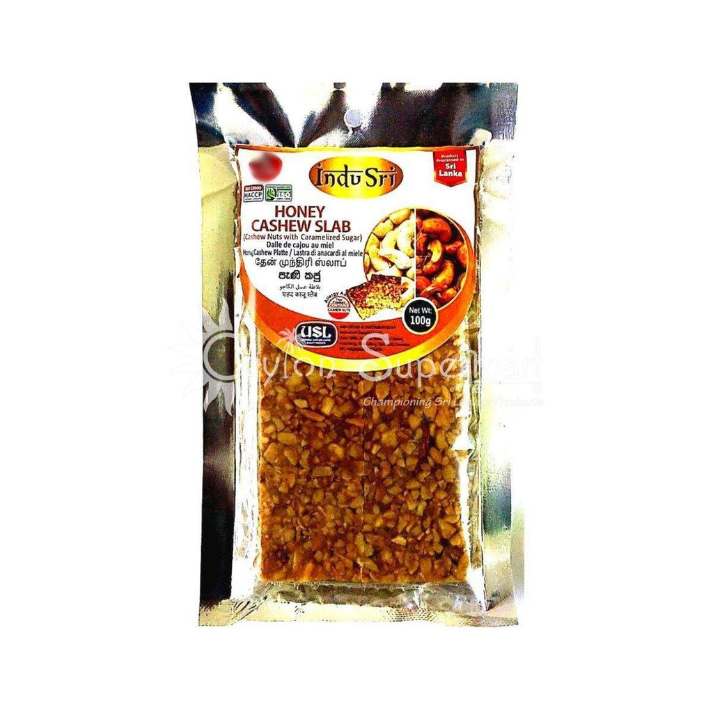 Indu Sri Honey Cashew Slab, 100g Indu Sri