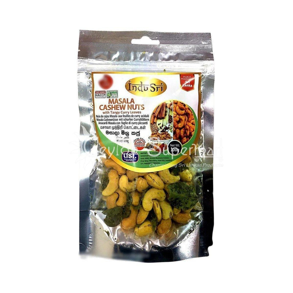 Indu Sri Masala Cashew Nuts Savoury Snack 100g Indu Sri