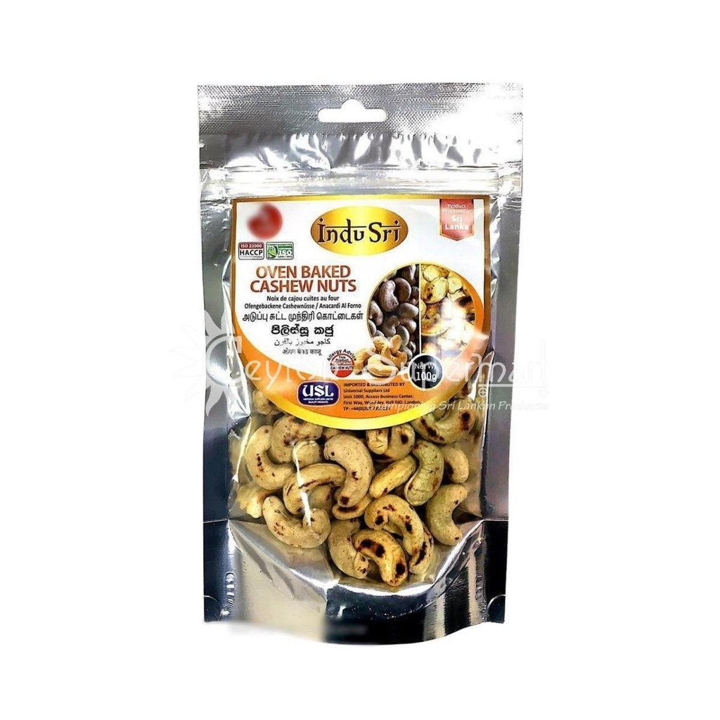 Indu Sri Oven Baked Cashew Nuts (Burnt Cashew) Savoury Snack, 100g Indu Sri