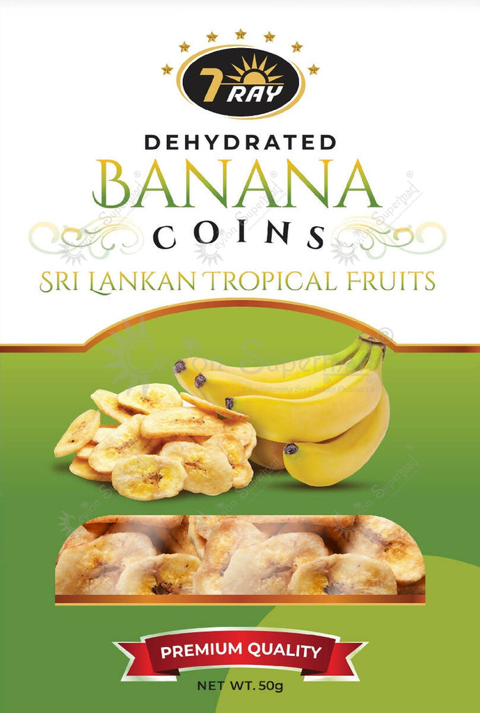 Senikma 7 Ray Dehydrated Banana Coins - 50 g-Ceylon Supermart