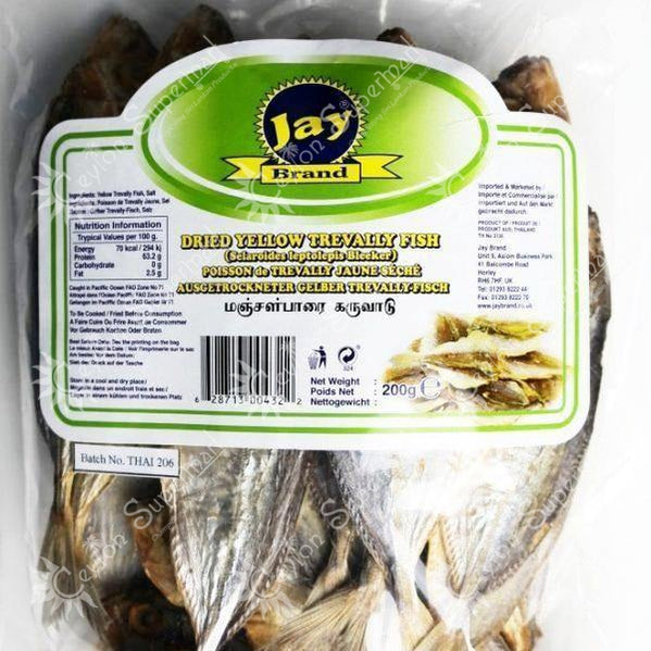 Jay Brand Dried Yellow Trevally Fish, 200g Jay Brand