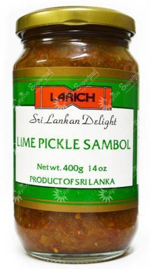 Larich Lime Pickle Sambol, 400g Larich
