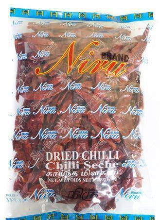 Niru Whole Dried Red Chillies, 100g Niru