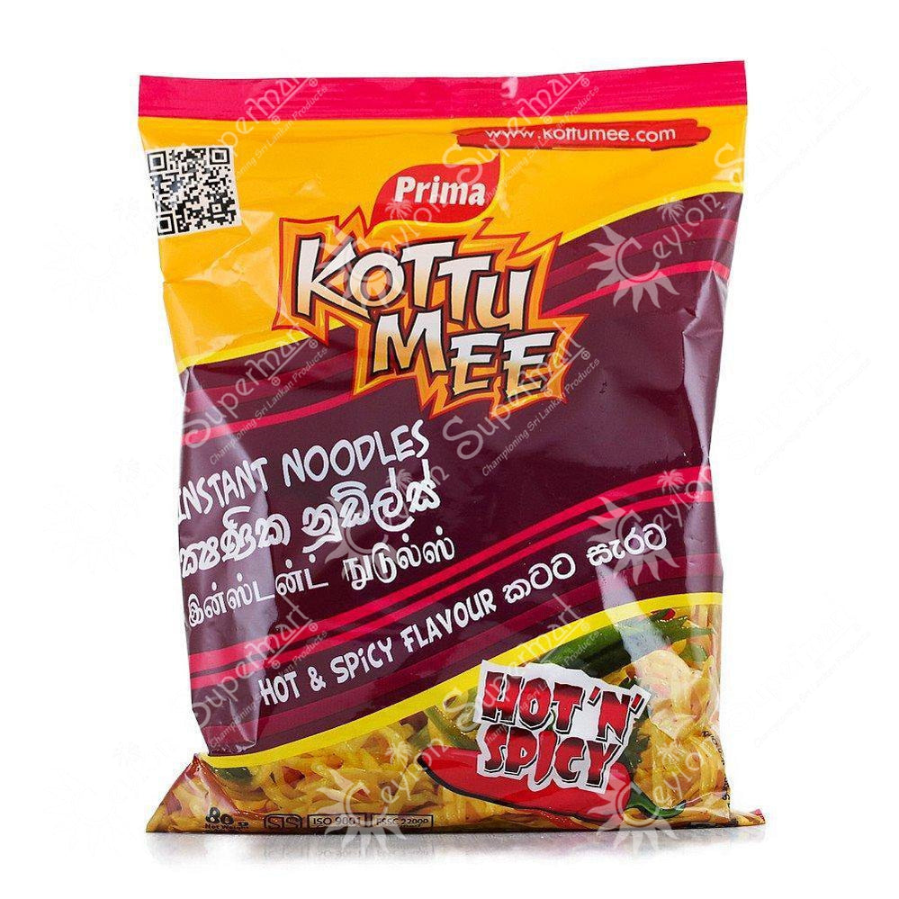 Prima Kottu Mee Instant Noodles | Hot & Spicy Flavour 80g Prima