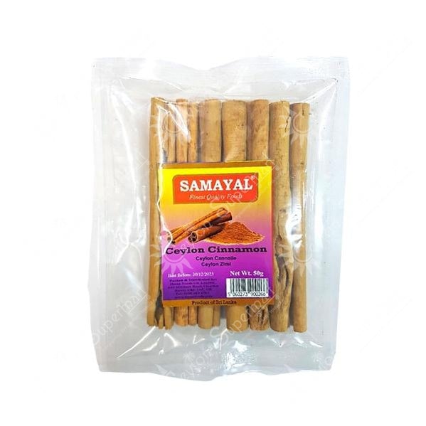 Samayal Ceylon Cinnamon Sticks, 50g Samayal
