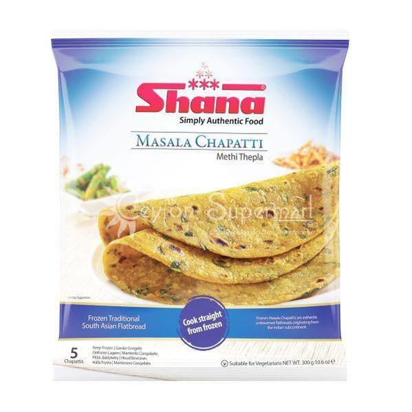 Shana Frozen Masala Chapatti 5 Pack, 300g Shana