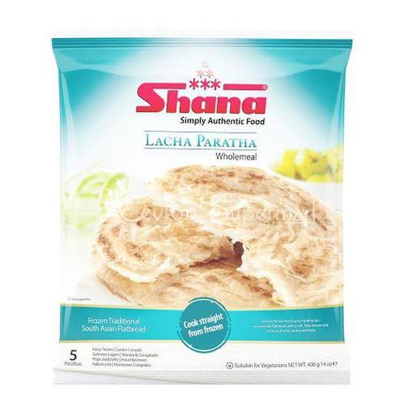 Shana Frozen Wholemeal Lacha Paratha 5 Pack, 400g Shana