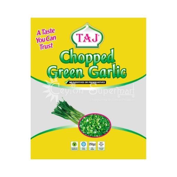 Taj Frozen Chopped Green Garlic Portions, 250g Taj