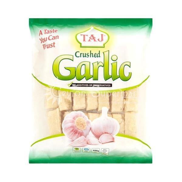 Taj Frozen Crushed Garlic Portions, 400g Taj