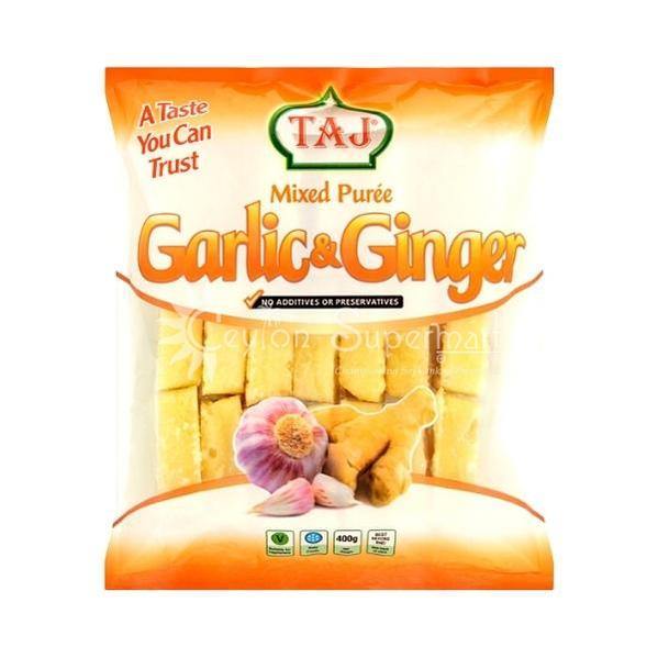 Taj Frozen Mixed Puree Garlic & Ginger Portions, 400g Taj