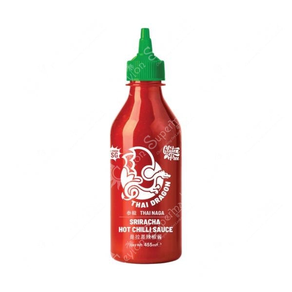 Thai Dragon Sriracha Hot Chilli Sauce | Thai Naga, 455ml | 535g Thai Dragon