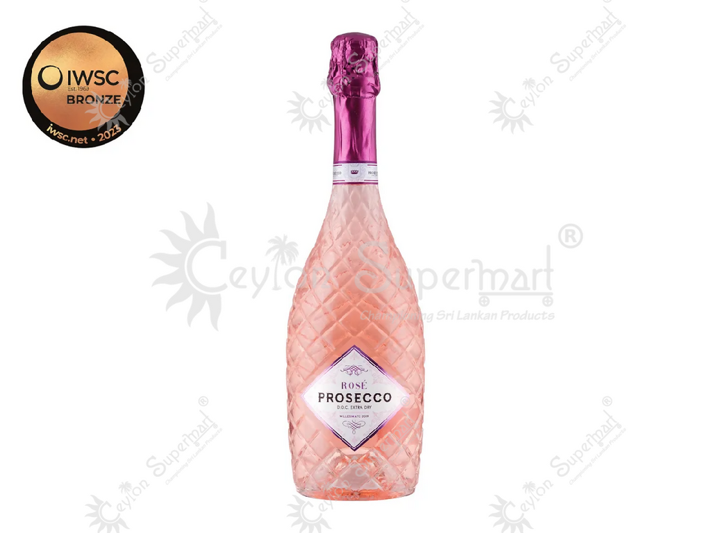 Prosecco Spumante Rosé Extra Dry 75cl - pack of 3 bottles-Ceylon Supermart