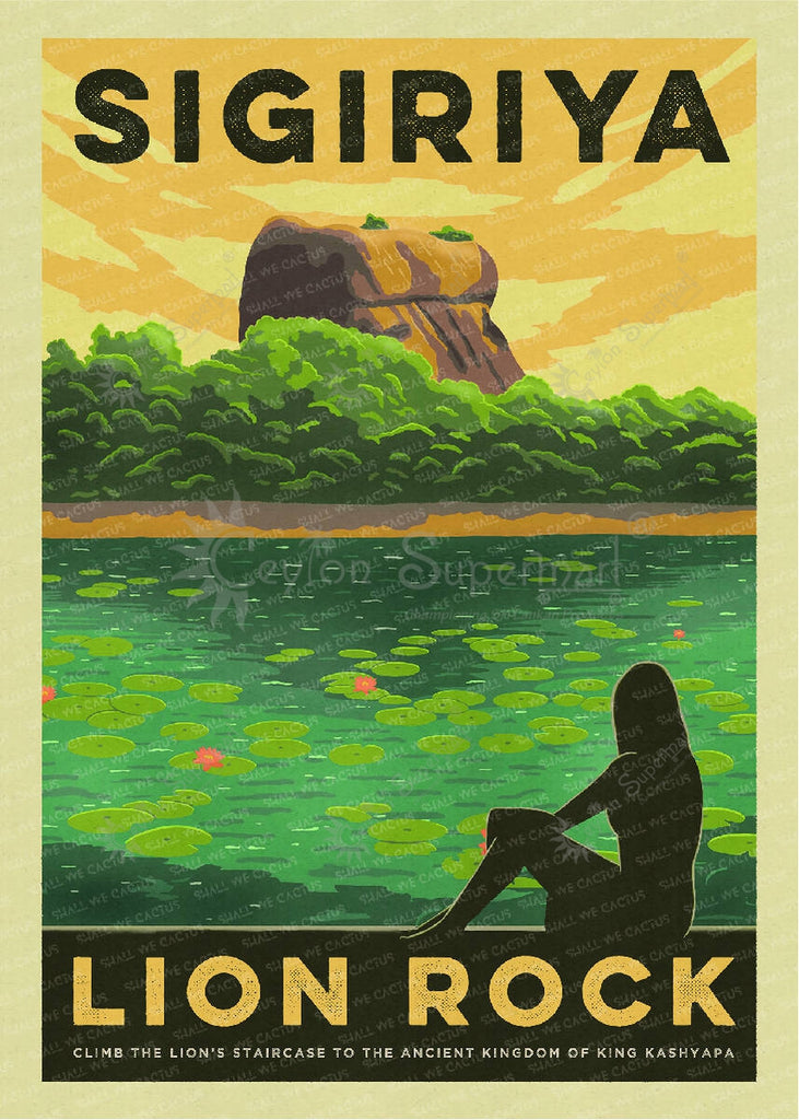Shall We Cactus - Sigiriya A1 Poster Shall We Cactus