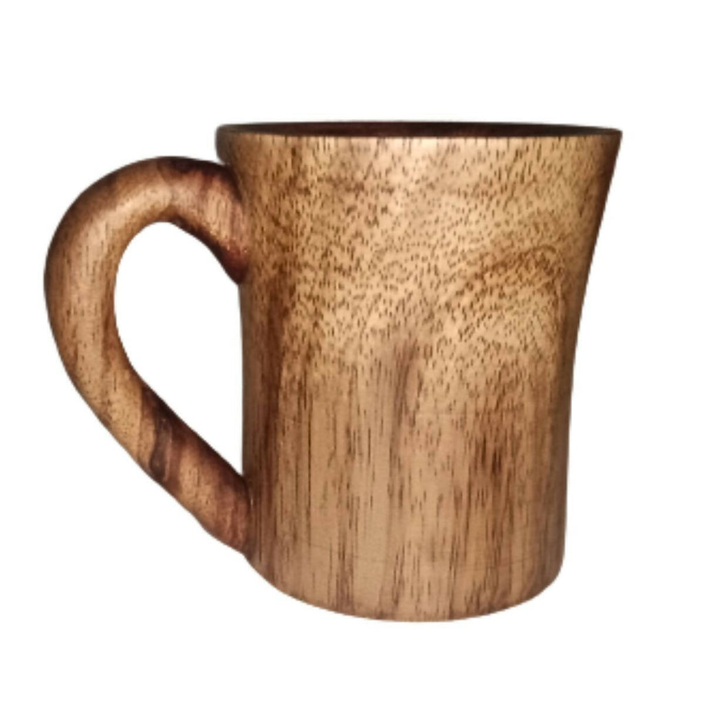 E and E Shop Mara Wood Mug | Coffee Mug | Diameter 3.5 inch| Single-Ceylon Supermart