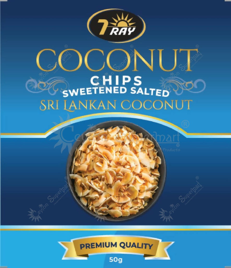 Senikma 7 Ray Coconut Chips Sweetened Salted - 50 g-Ceylon Supermart